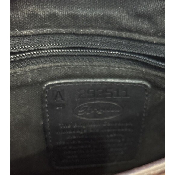 BRIGHTON Bucket Tote Shoulder Bag Purse Brown Leather w/Embossed Crocodile VTG - Picture 7 of 7